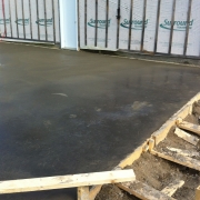 Coulage de béton pour garage